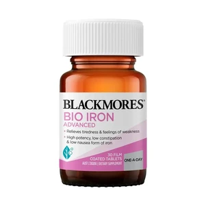 (PRE ORDER) Blackmores Bio Iron Advanced 30 Tablets shelf life 2yrs